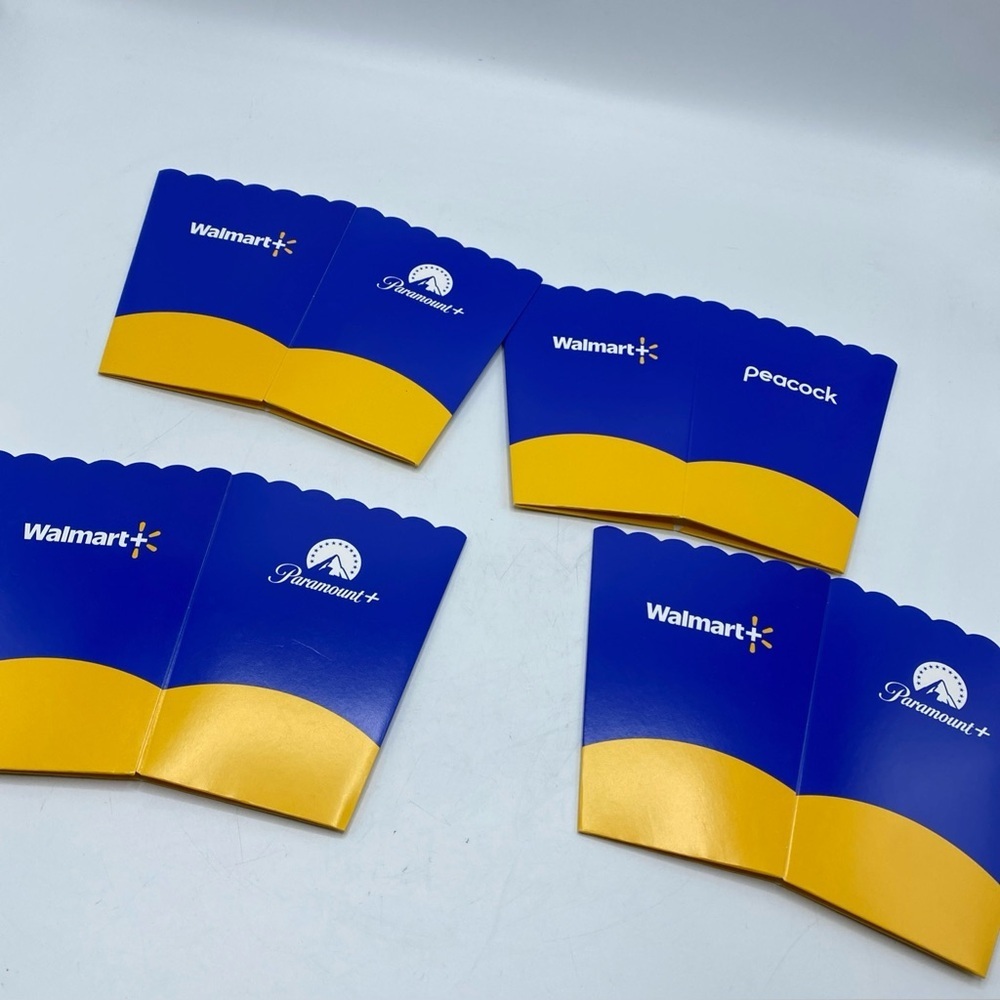 Set of 4 ea. Popcorn Buckets from Walmart - Peacock - Paramount for Movie Night!
